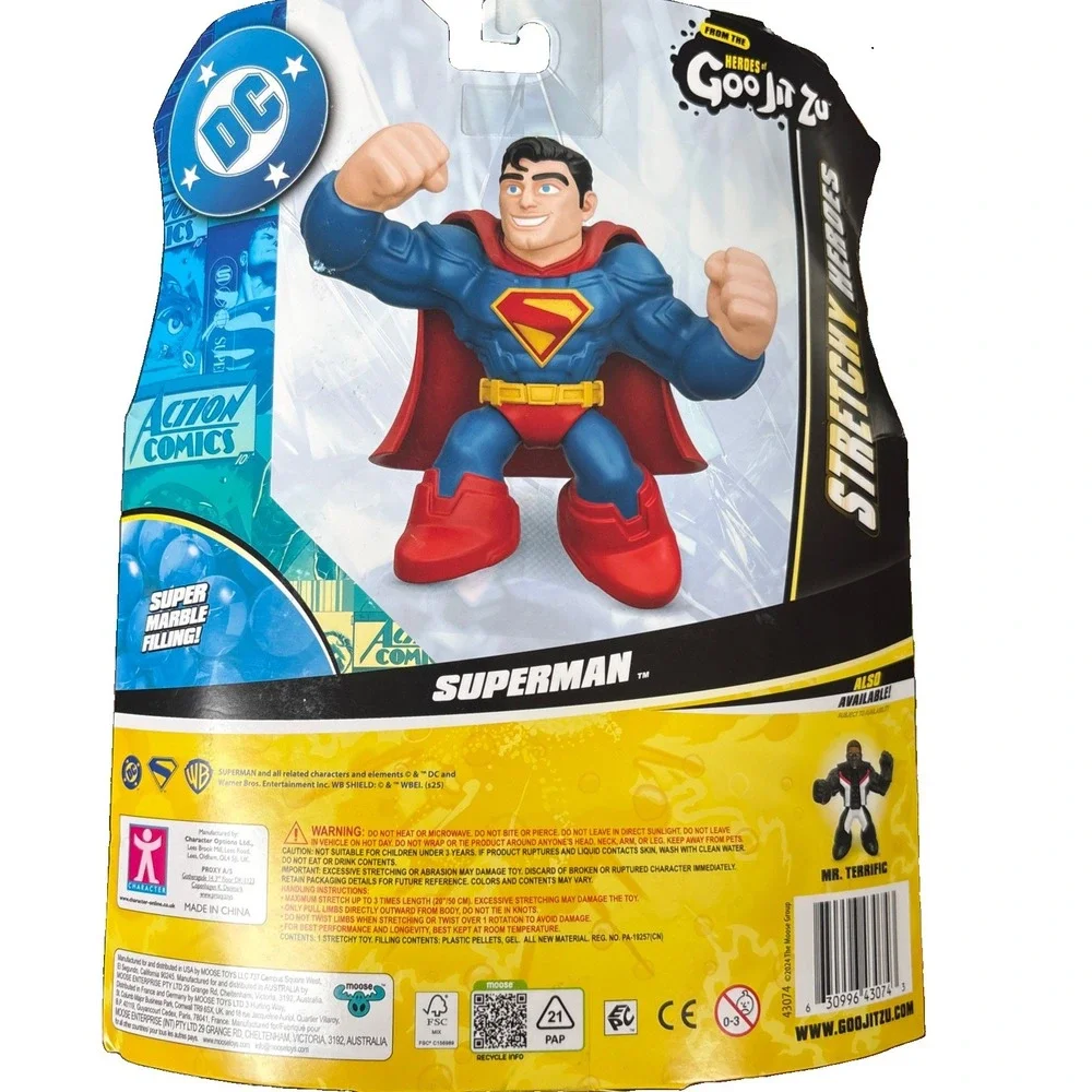 Heroes of Goo Jit Zu - Superman Hero Pack DC Comics Stretch Figure - NEW/SEALED